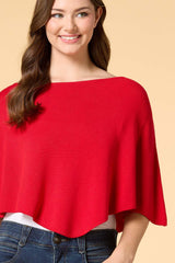 on the wave cropped knit poncho Versona Trends|Accessories