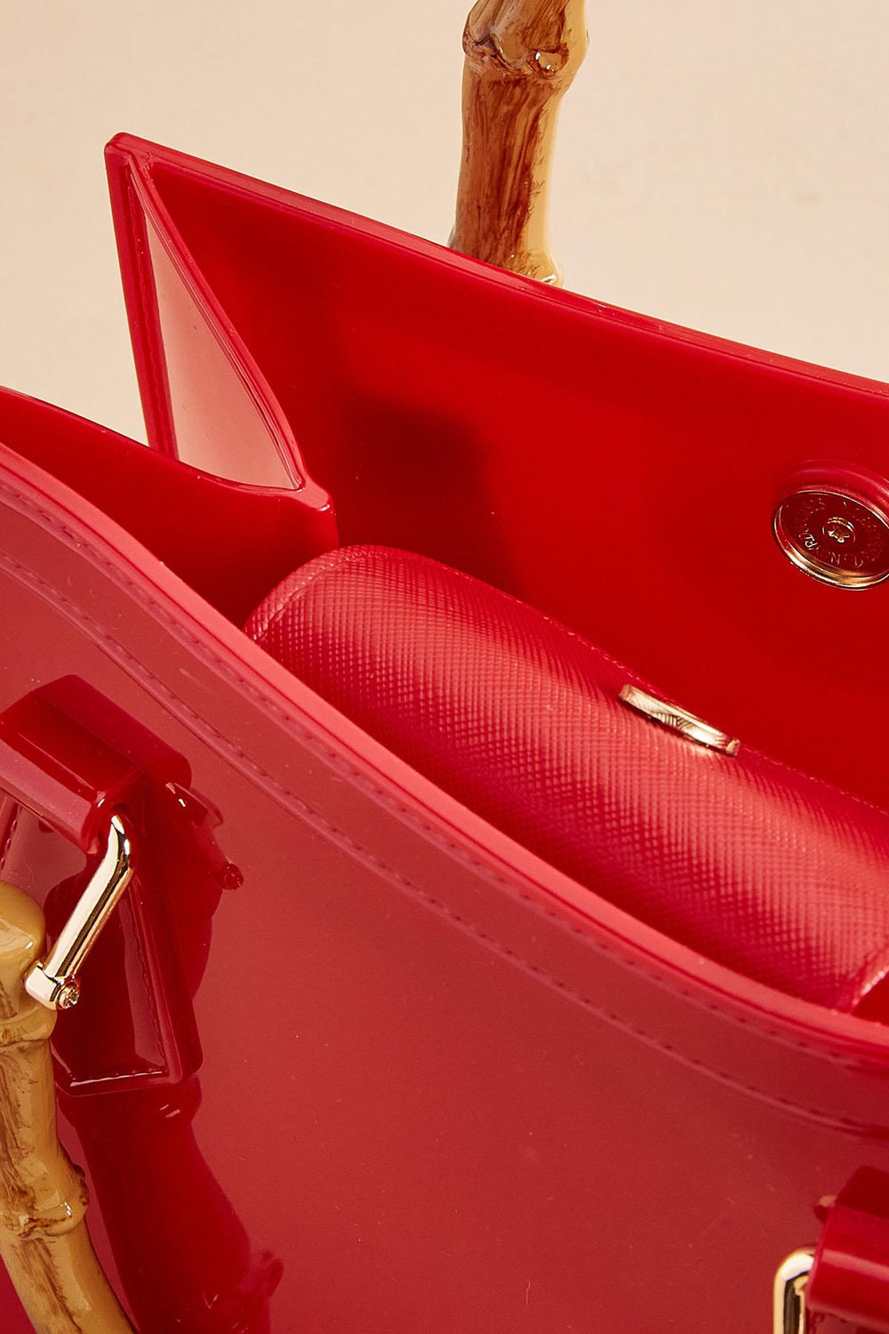 red jelly tote crossbody Versona Trends|Accessories