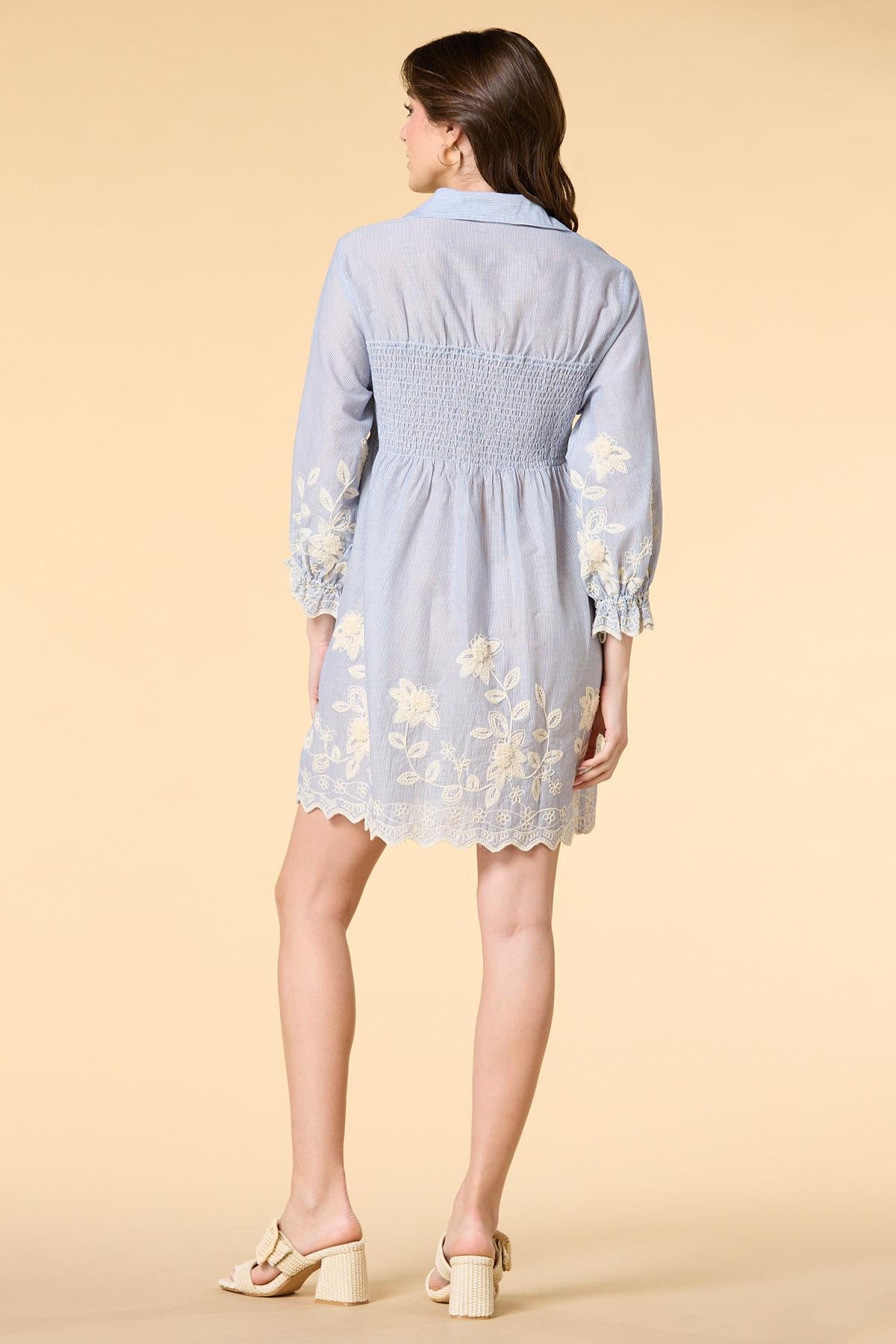 blossoming beauty shirt dress Versona Trends