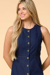 american icon denim midi dress Versona Trends|Apparel