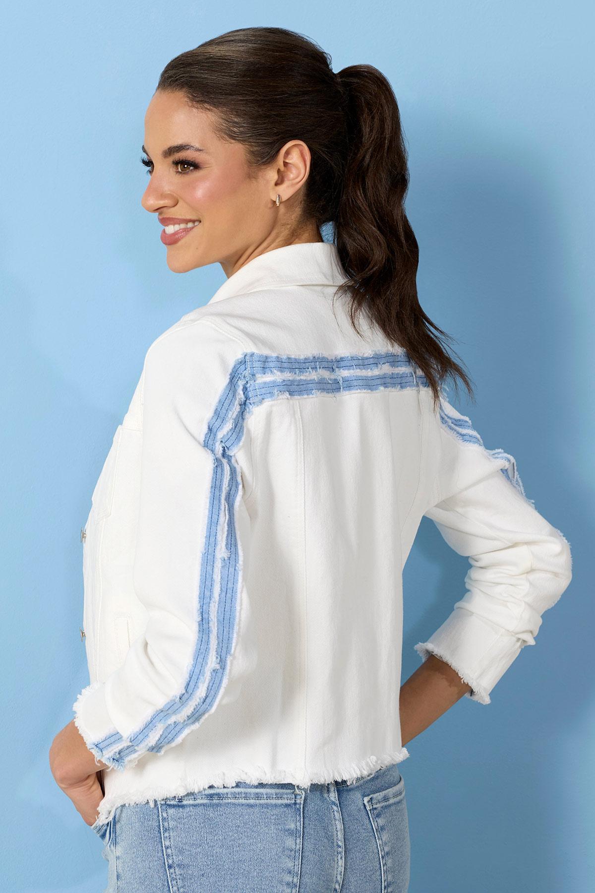 light bright denim jacket Versona Trends|Apparel