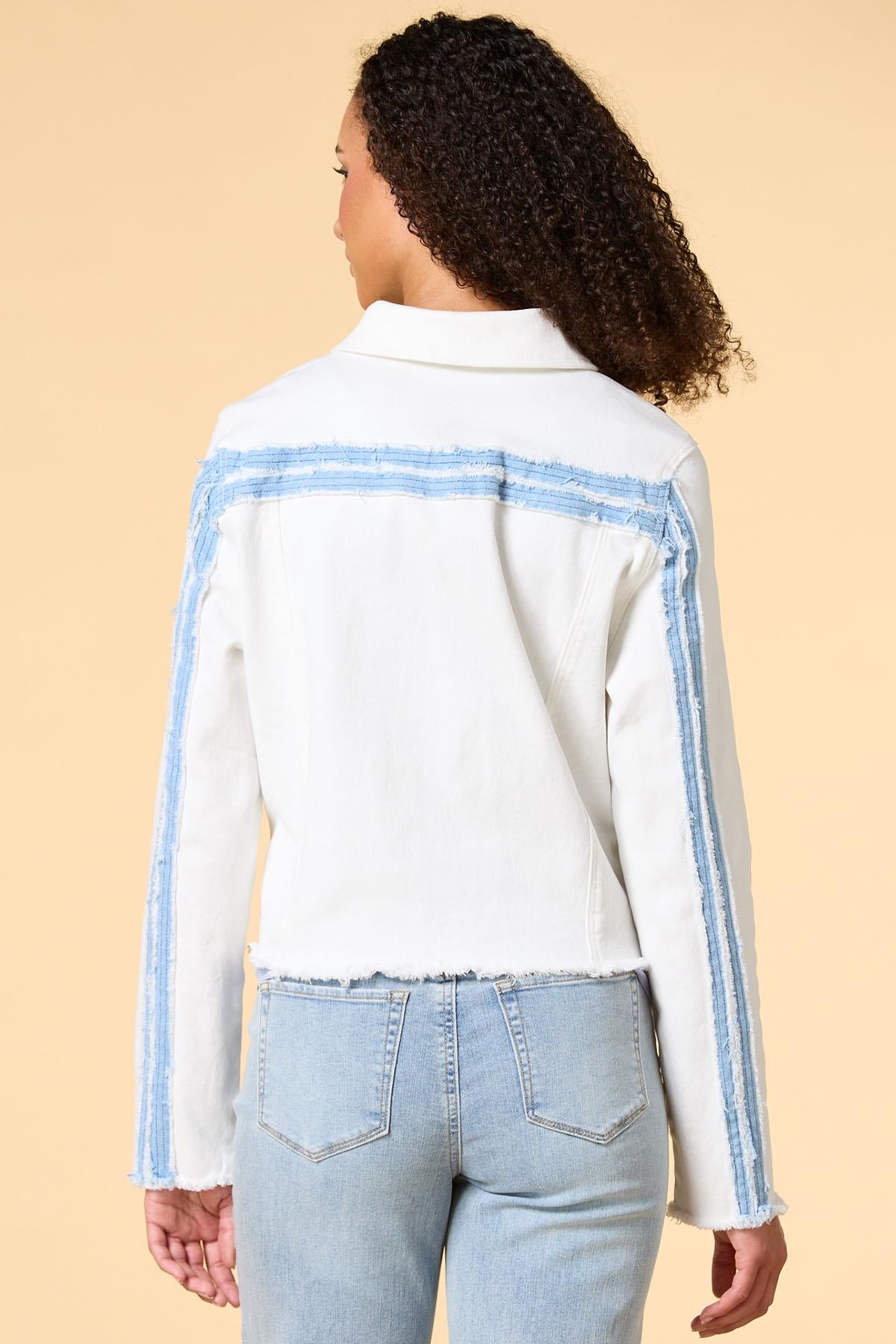 light bright denim jacket Versona Trends|Apparel