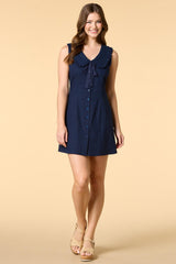 nice and navy mini dress Versona Trends