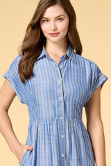 line leader shirt dress Versona Trends