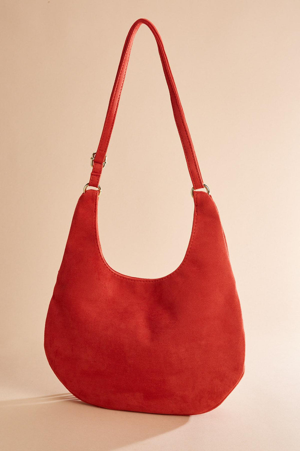 faux suede fringe hobo bag Versona Trends|Accessories