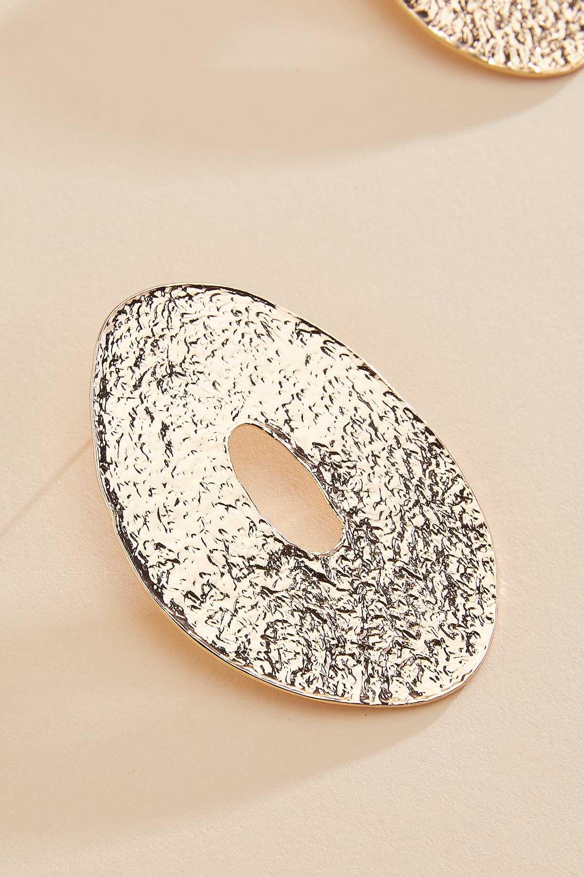 textured oval statement earrings Versona Trends|Jewelry