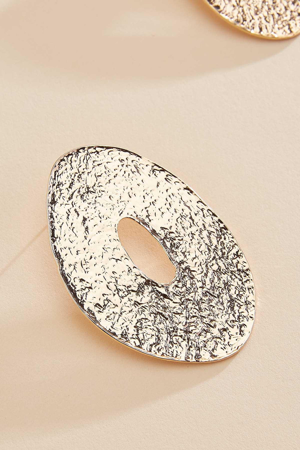 textured oval statement earrings Versona Trends|Jewelry
