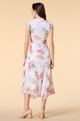 flower power mesh midi dress Versona Trends