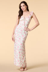 coming up roses mesh maxi dress Versona Trends