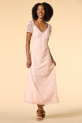 blushing bride maxi dress- pink Versona Trends