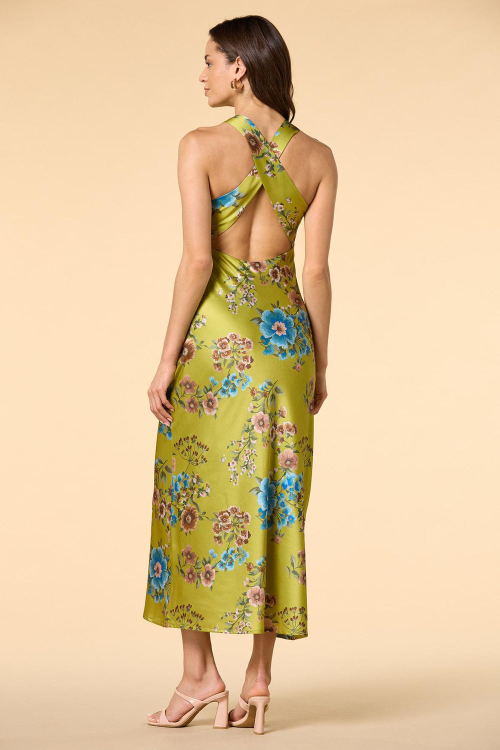 green gables satin maxi dress Versona Trends