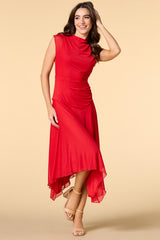 mesh and clean midi dress Versona Trends