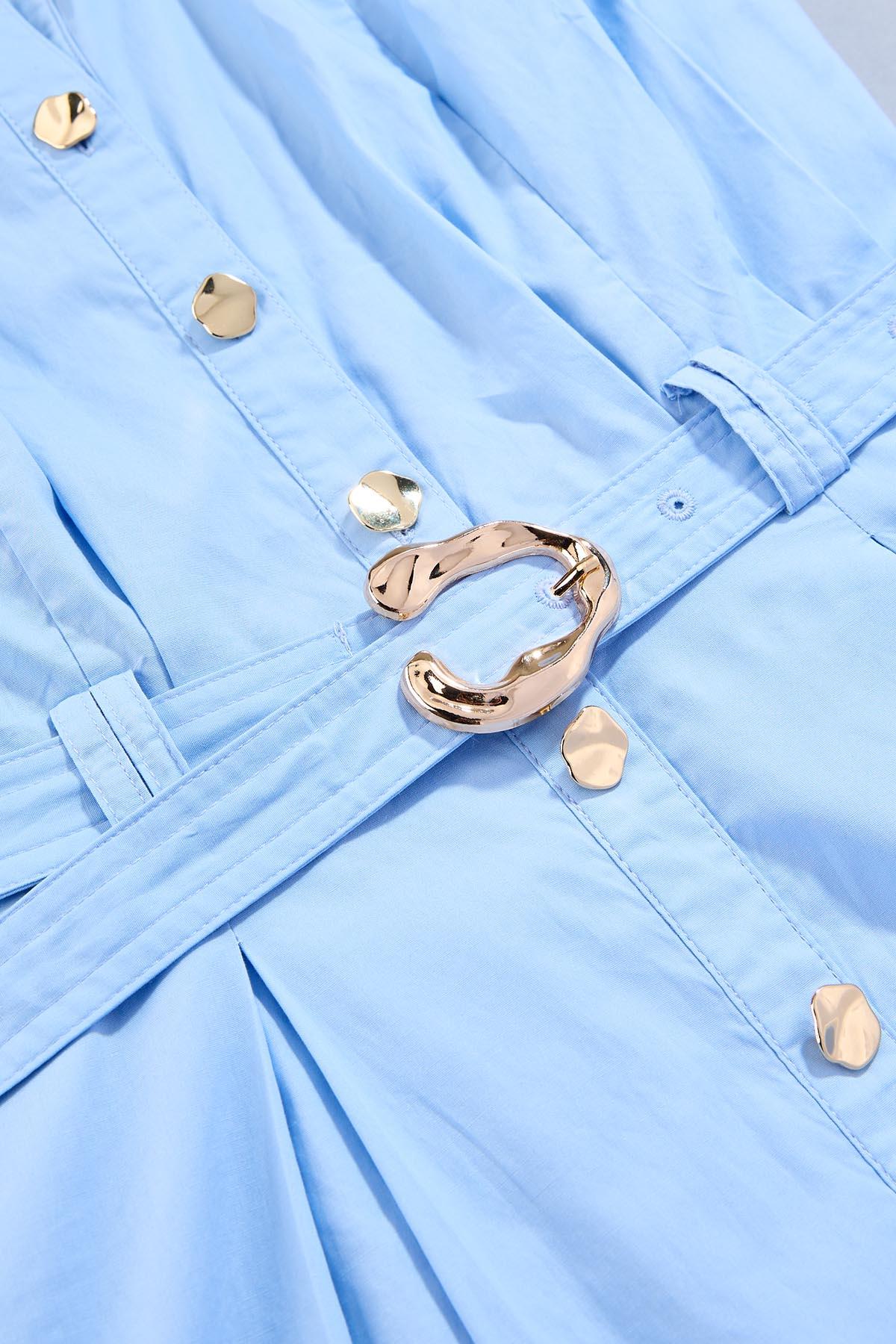 cache belted midi shirt dress Versona Caché