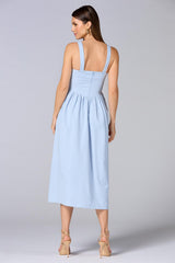 cache linen midi dress Versona Caché