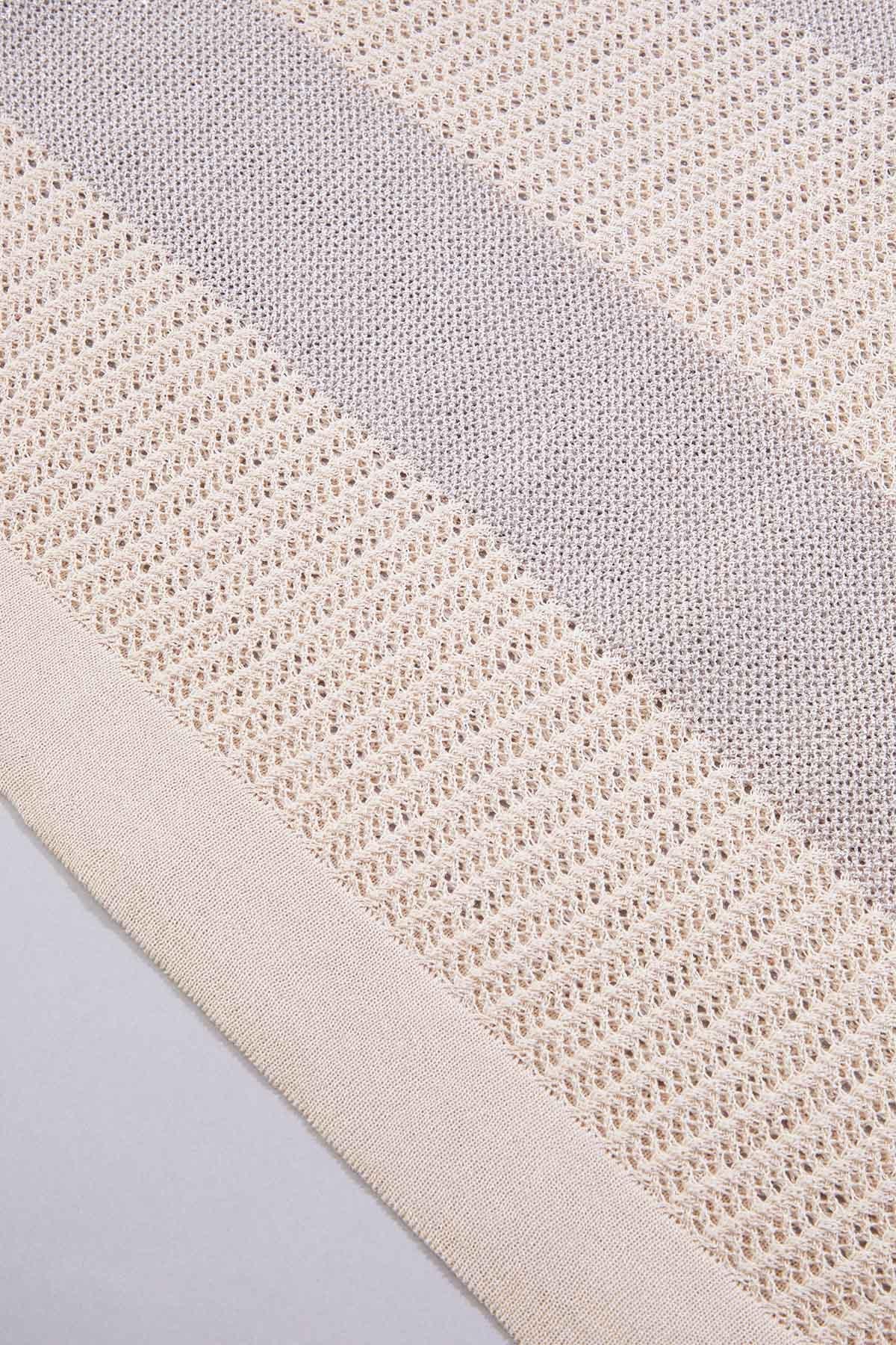 cache open knit striped pullover Versona Caché