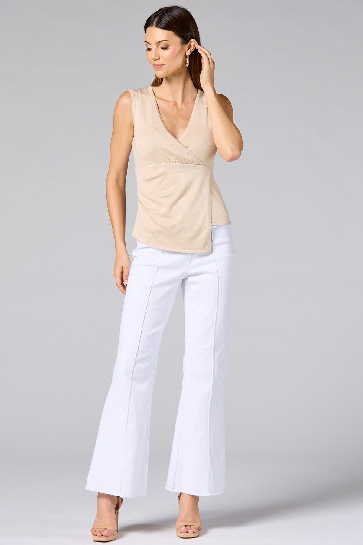 cache faux wrap sweater tank Versona Caché