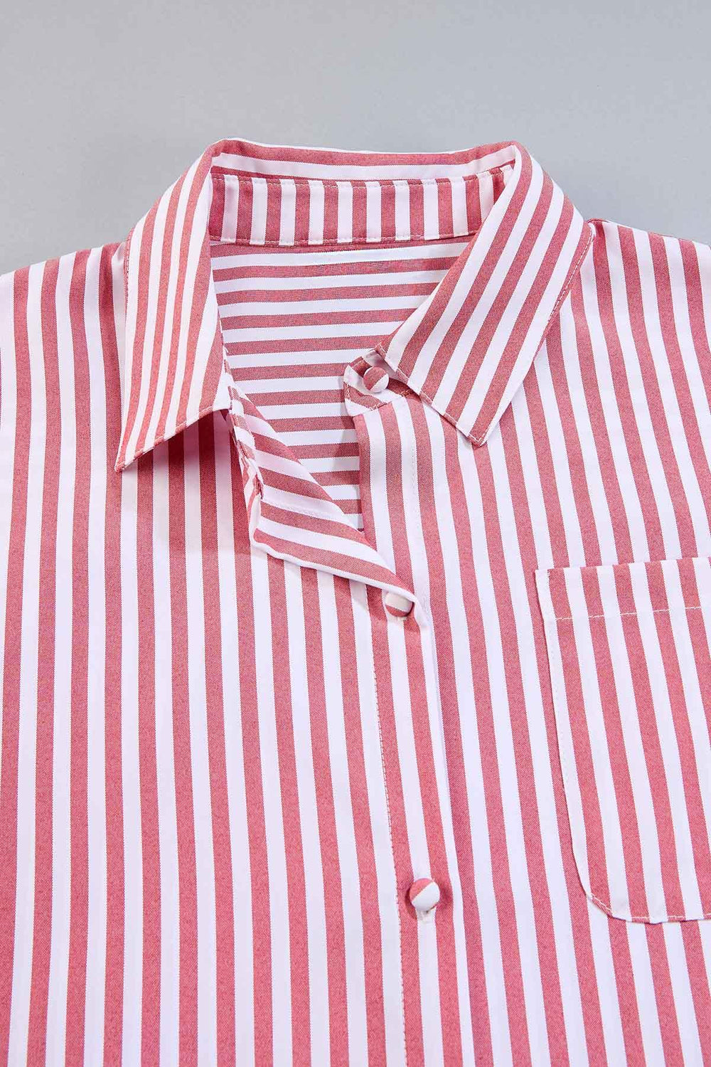 cache french cuff striped shirt- red Versona Caché