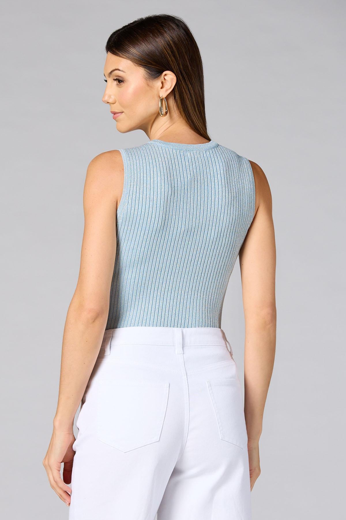 cache gold studded knit tank Versona Caché