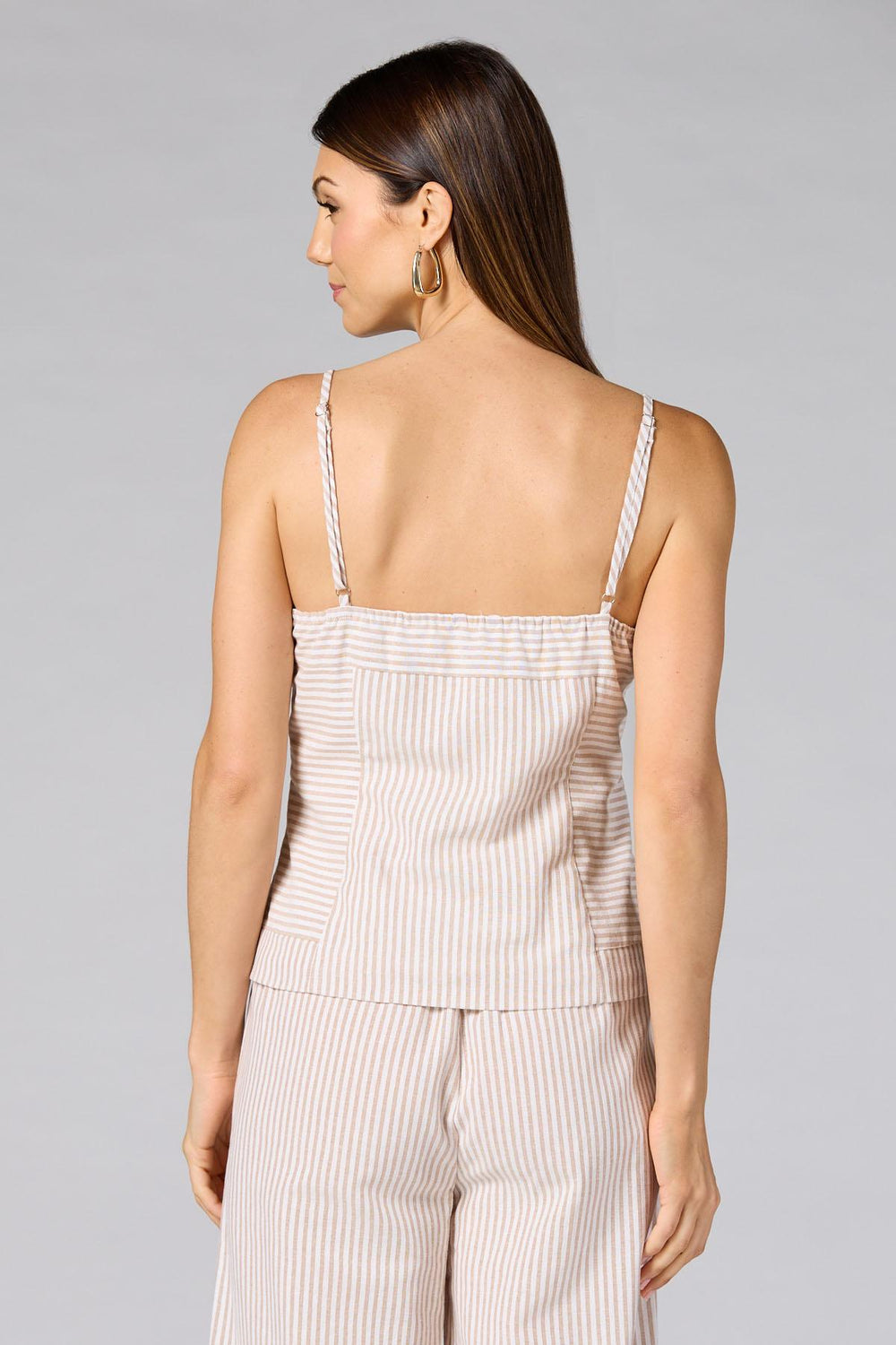 cache neutral striped vest Versona Caché