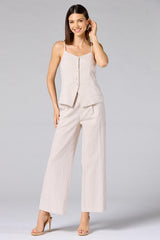 cache neutral striped vest Versona Caché