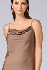 cache pearl chain strap tank Versona Caché