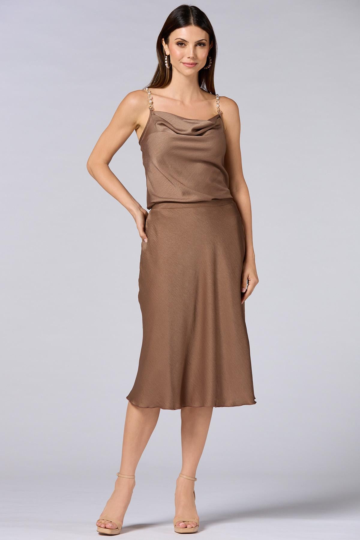 cache pearl chain strap tank Versona Caché