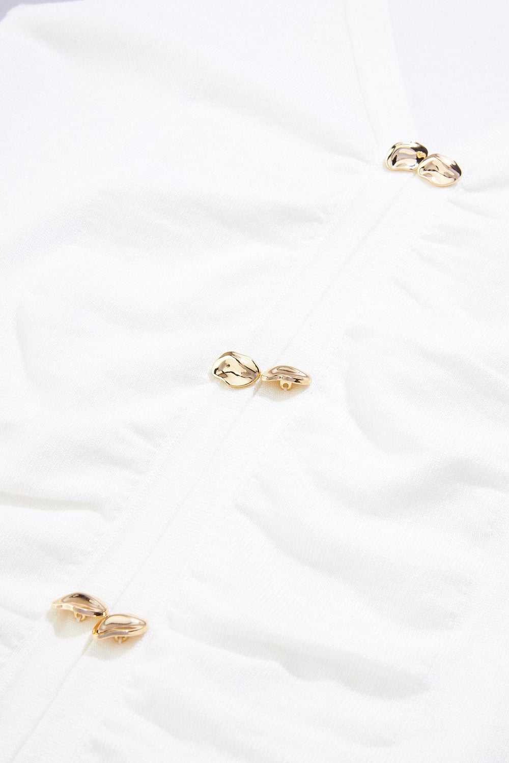 cache gold button knit tank Versona Caché