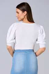 cache puff sleeve sweater Versona Caché