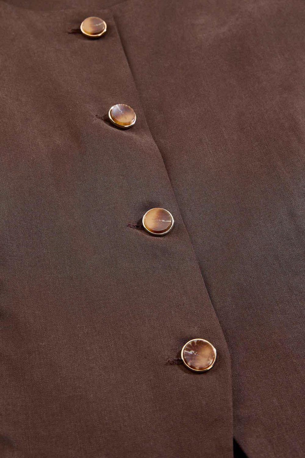 cache solid button front vest Versona Caché