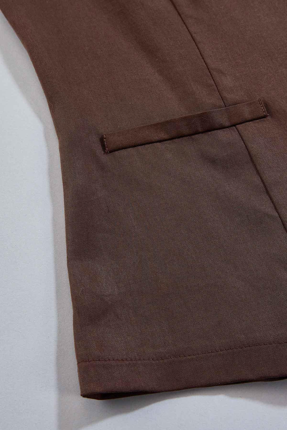 cache solid button front vest Versona Caché