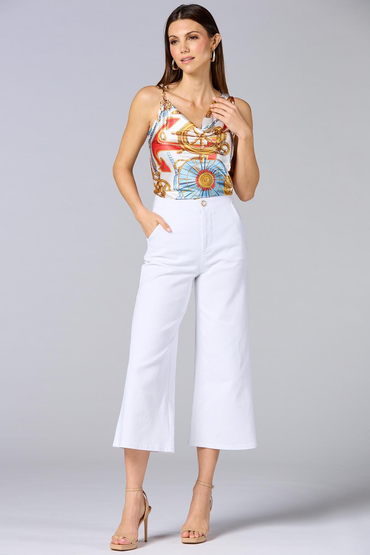 cache chain strap satin tank Versona Caché