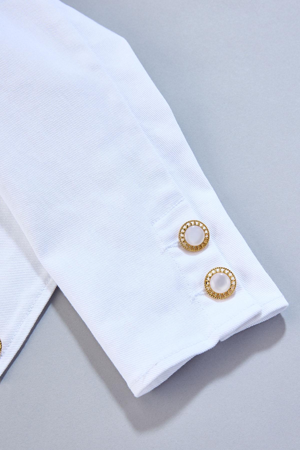 cache cropped white denim blazer Versona Caché