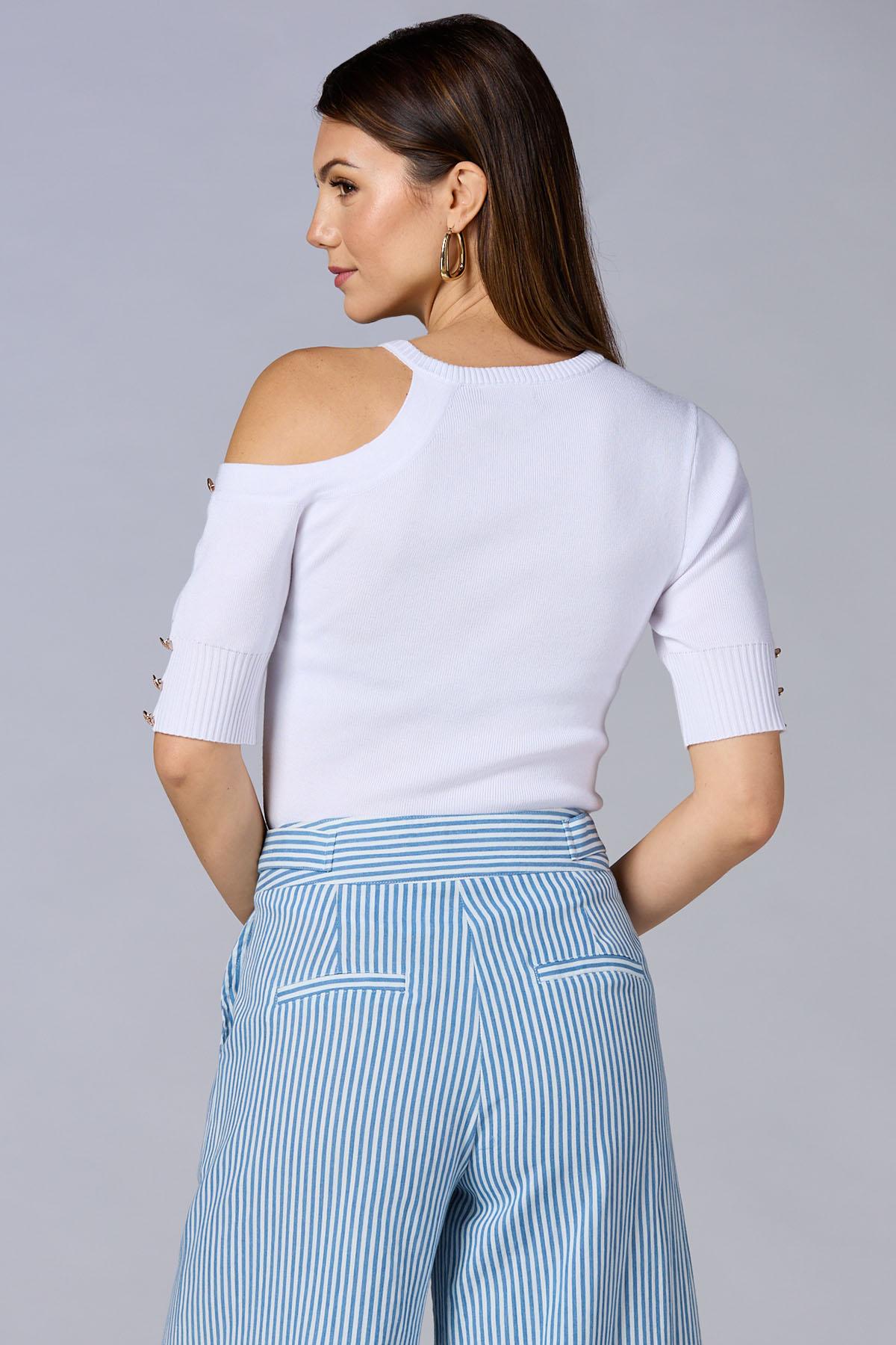 cache one shoulder sweater Versona Caché
