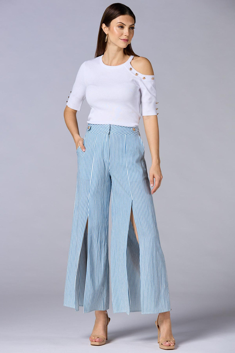 cache one shoulder sweater Versona Caché