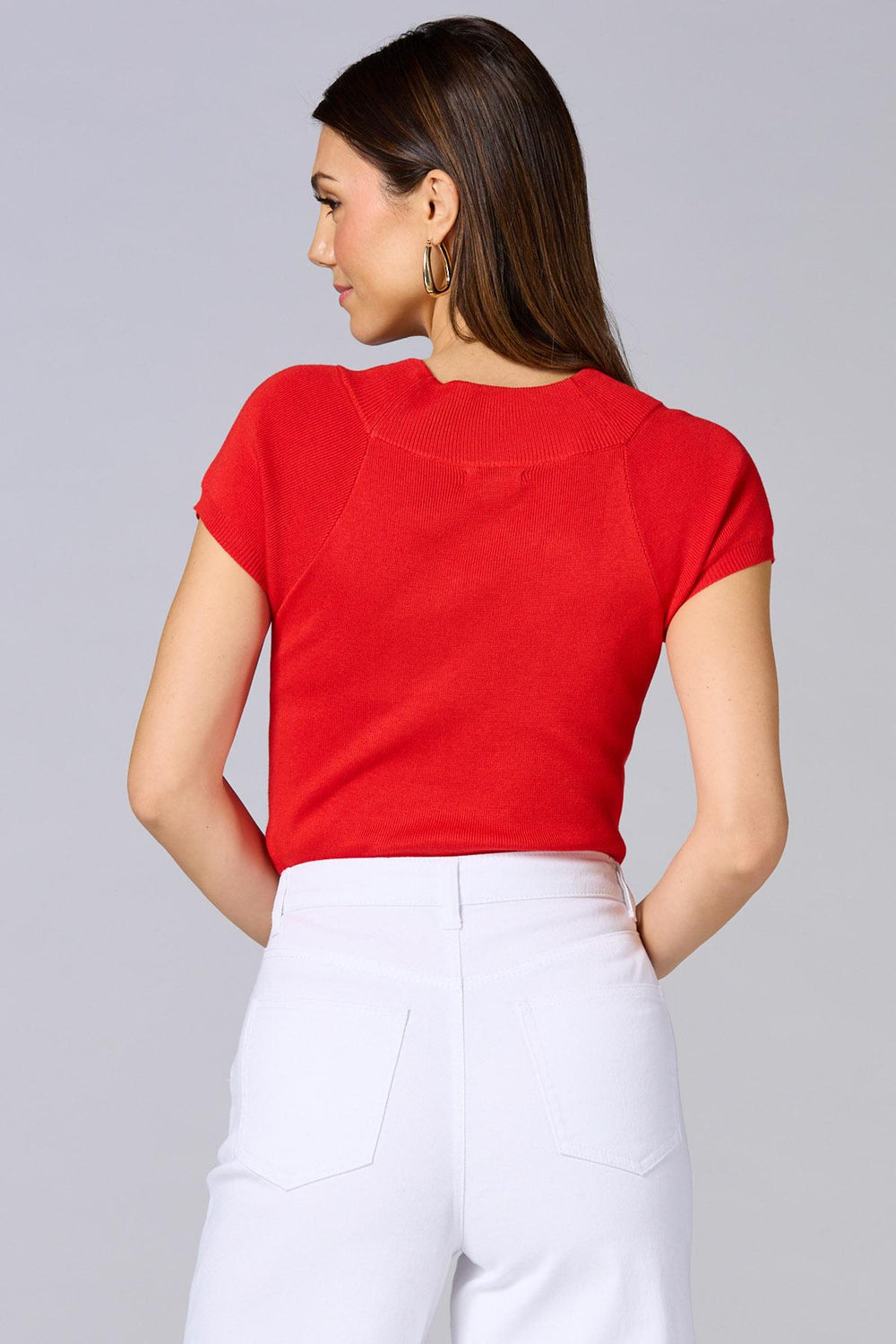 cache shoulder button sweater Versona Caché