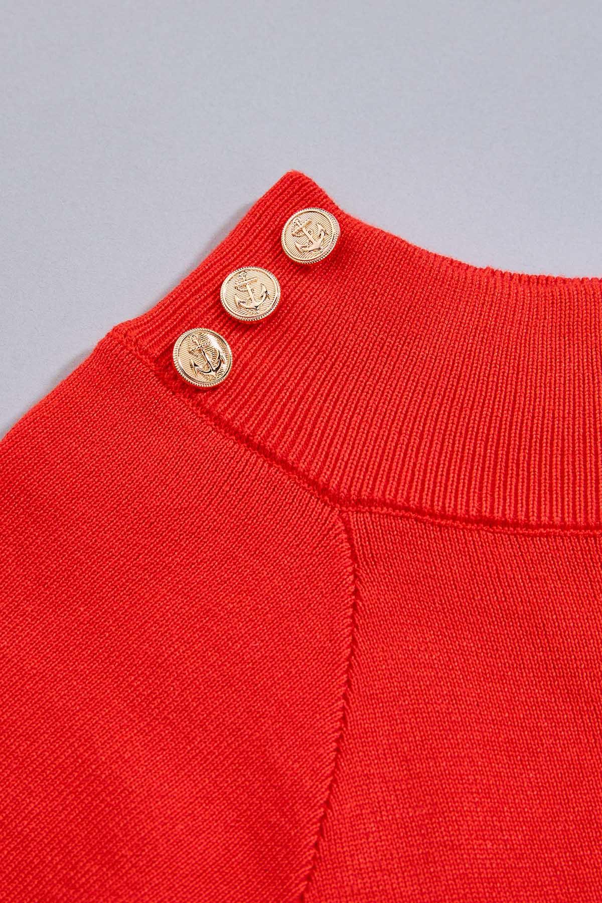 cache shoulder button sweater Versona Caché