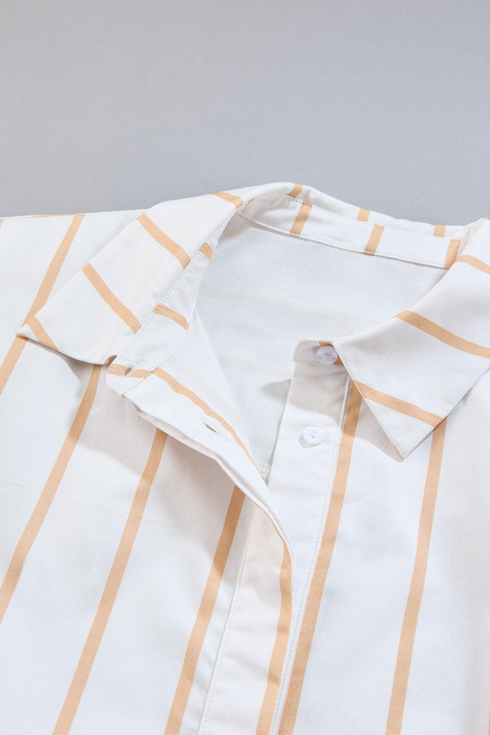cache belted striped shirt Versona Caché