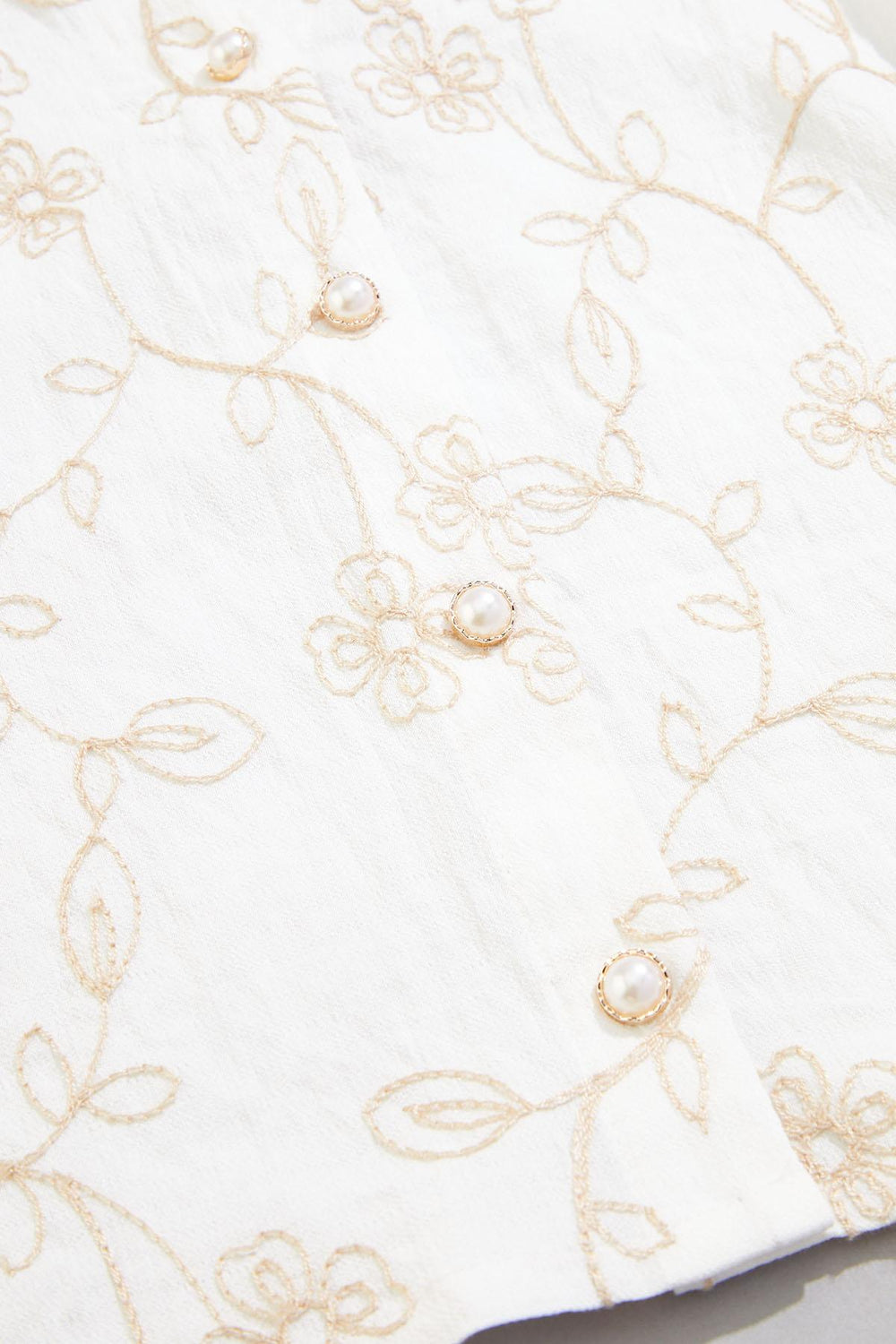 cache floral embroidered shirt Versona Caché