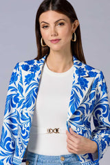 cache floral printed blazer Versona Caché