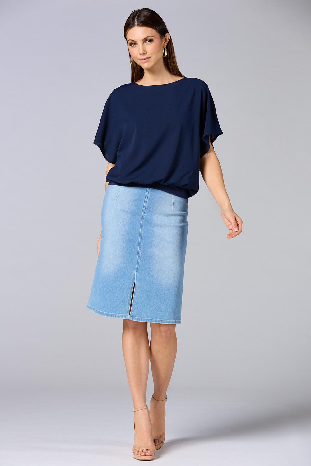 cache solid band hem top Versona Caché