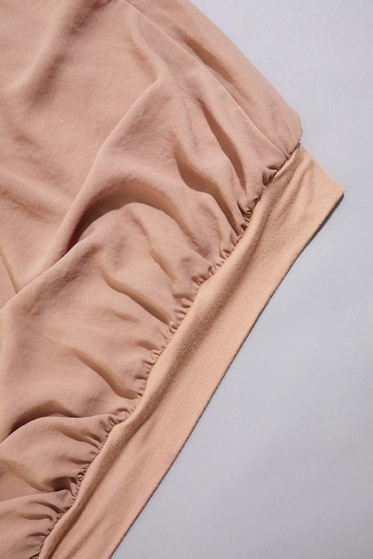 cache beige drape top Versona Caché