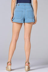 cache high rise denim shorts Versona Caché