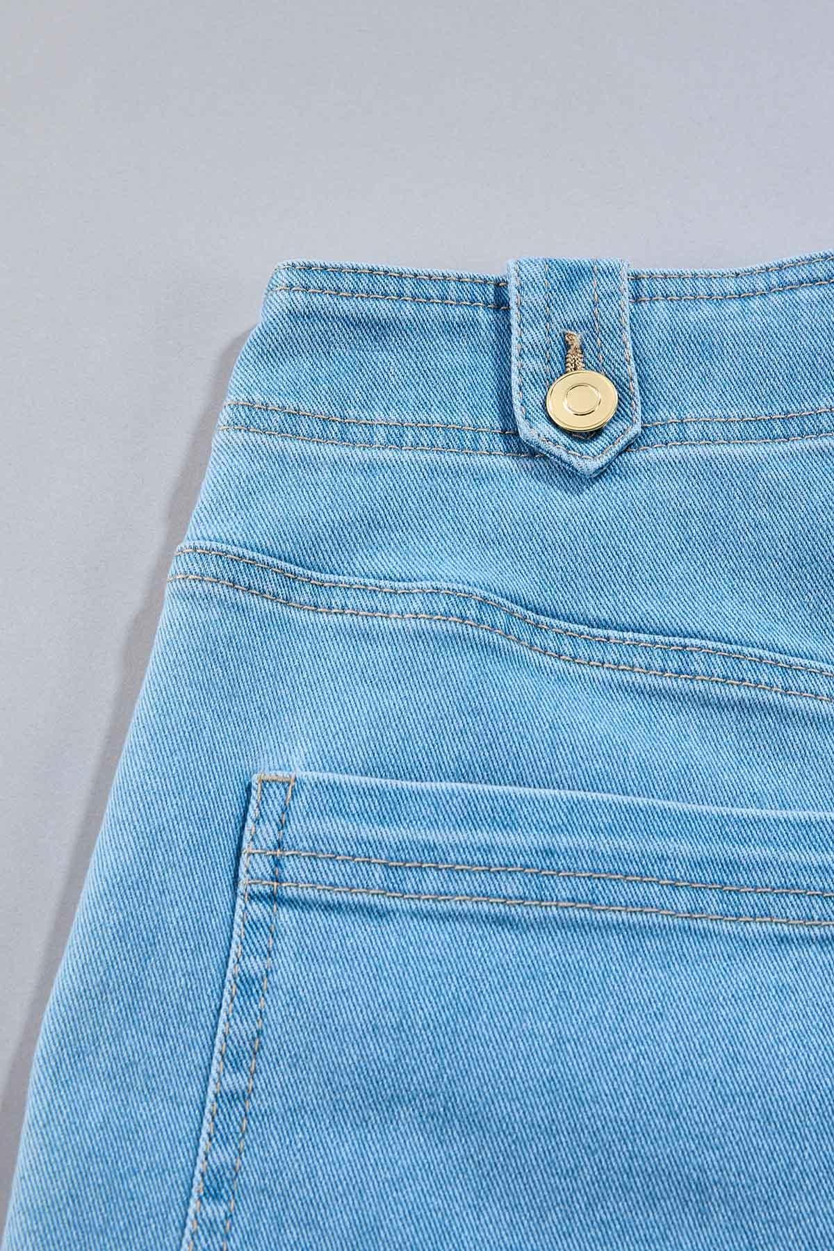 cache high rise denim shorts Versona Caché