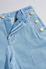 gold sailor button jeans Versona Caché