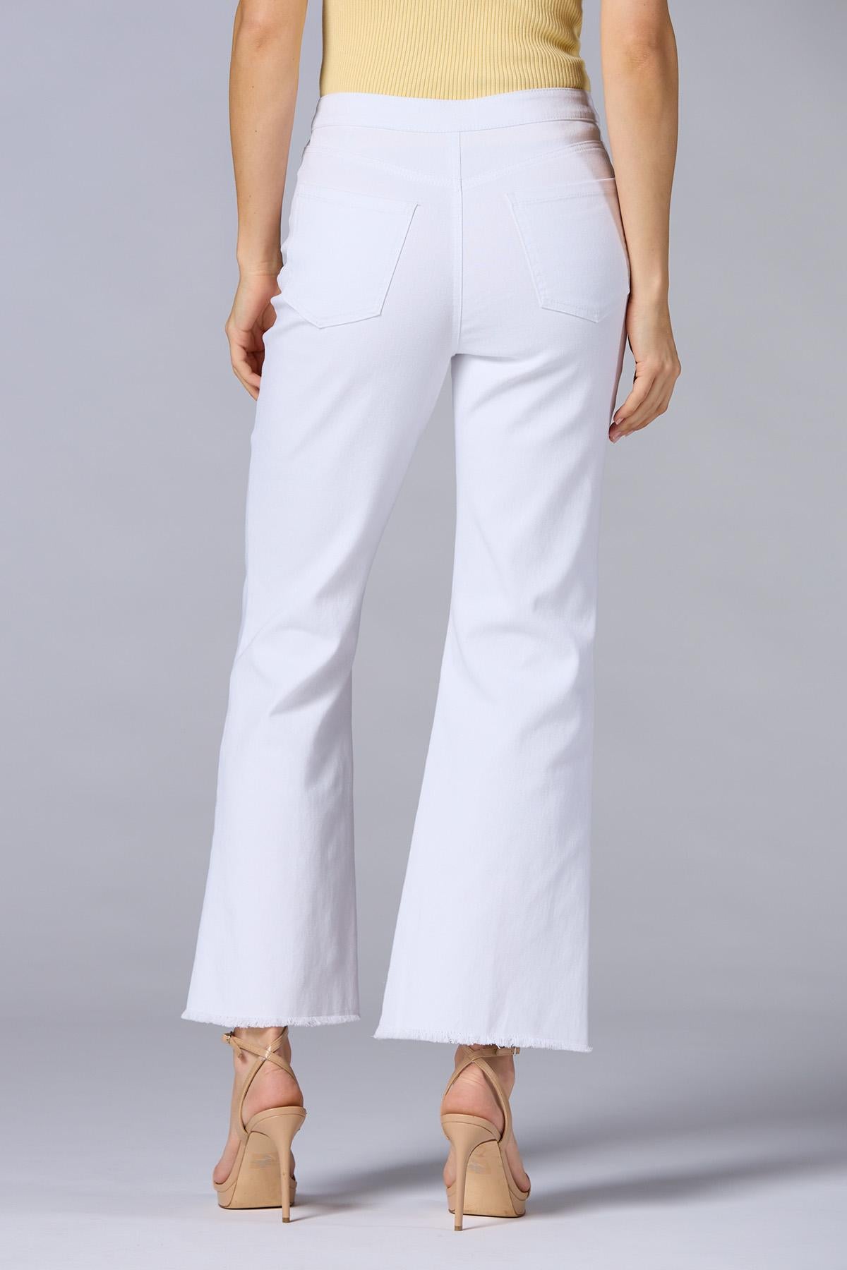 cache flared white jeans Versona Caché