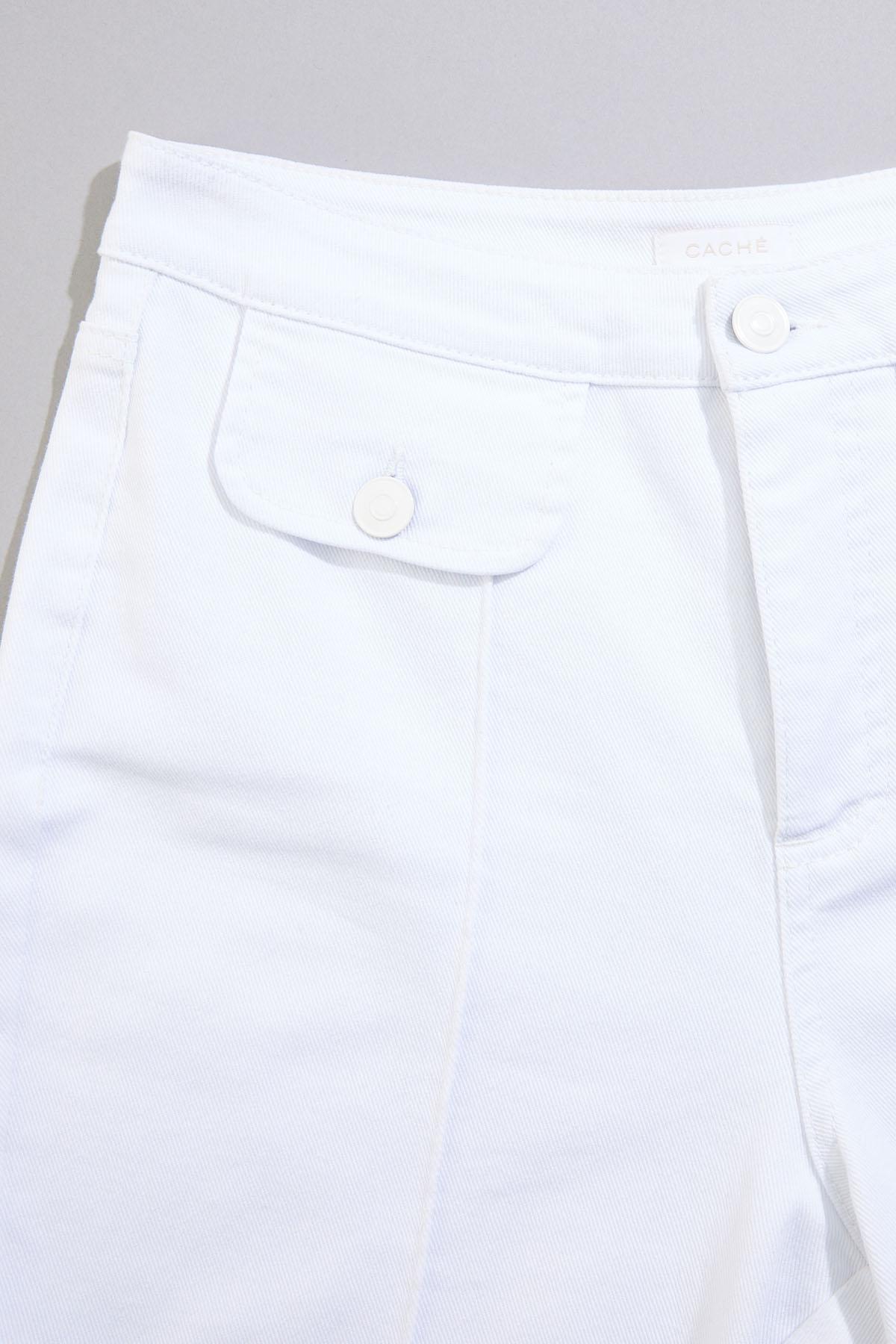 cache flared white jeans Versona Caché