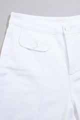 cache flared white jeans Versona Caché