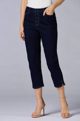 cache slit hem cropped jeans Versona Caché