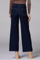 cache dark wash trouser jeans Versona Caché