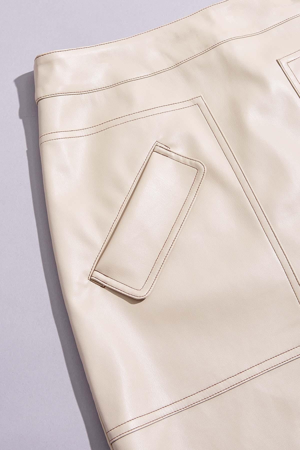cache faux leather mini skirt Versona Caché
